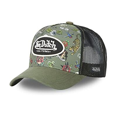 Von Dutch Boné Trucker Tatoo, verde, tamanho único Von Dutch Boné Trucker Tatoo, verde, tamanho único