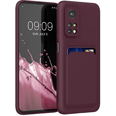 kwmobile Capa de carteira compatível com Xiaomi Mi 10T / Mi 10T Pro capa com porta-cartões vermelho vinho kwmobile Capa de carteira compatível com Xiaomi Mi 10T / Mi 10T Pro capa com porta-cartões vermelho vinho