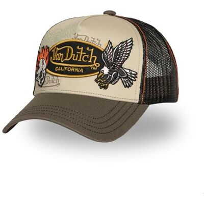 Von Dutch Boné para homem e mulher com remendos, boné Trucker ajustável por Snapback Von Dutch Boné para homem e mulher com remendos, boné Trucker ajustável por Snapback