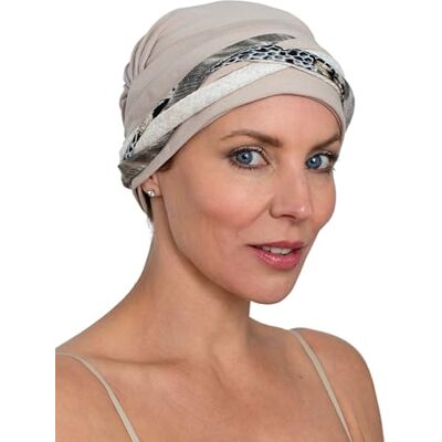 Deresina Headwear Deresina boêmio gorro de bambu para quimioterapia, turbante ergonómicos para mulher cancro perda de cabelo Deresina Headwear Deresina boêmio gorro de bambu para quimioterapia, turbante ergonómicos para mulher cancro perda de cabelo