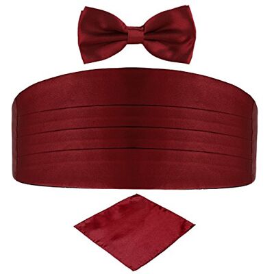 DonDon Conjunto de três peças Senhor Gravata de Smoking Gravata-borboleta Lenço de bolso Cor combinada Esplêndido para cerimônias e ocasiões especiais DonDon Conjunto de três peças Senhor Gravata de Smoking Gravata-borboleta Lenço de bolso Cor combinada Esplêndido para cerimônias e ocasiões especiais