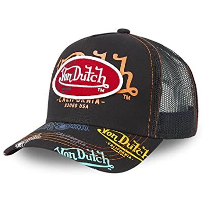 Von Dutch Gorra para hombre y mujer, ajustable, con tapa, cómoda, atlética y ajuste casual Von Dutch Gorra para hombre y mujer, ajustable, con tapa, cómoda, atlética y ajuste casual