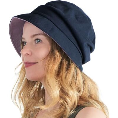 CHARM Chapéu de sol algodão orgânico para mulheres gorro reversível design japonês ajustável Gorro Reversible, Diseno Japones, Ajustable CHARM Chapéu de sol algodão orgânico para mulheres gorro reversível design japonês ajustável Gorro Reversible, Diseno Japones, Ajustable