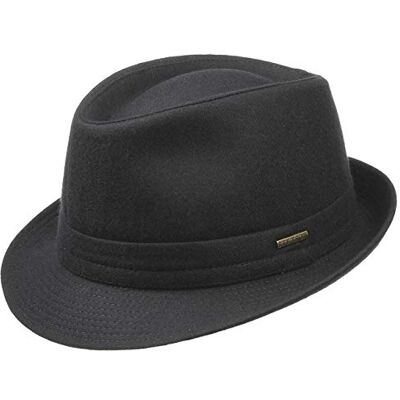 Stetson Benavides Trilby Chapéu Mulher/Homem Chapéu de Feltro de Lã Fabricado na Itália Chapéu de Homem Inverno com Revestimento de Teflon Outono/Inverno Stetson Benavides Trilby Chapéu Mulher/Homem Chapéu de Feltro de Lã Fabricado na Itália Chapéu de Homem Inverno com Revestimento de Teflon Outono/Inverno