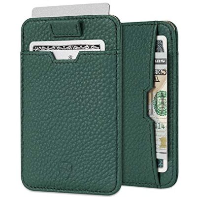 Vaultskin Chelsea Carteira de couro slim para homem com RFID Porta-cartões minimalista, pele genuína, bolso frontal, cartões e dinheiro, caixa de presente Vaultskin Chelsea Carteira de couro slim para homem com RFID Porta-cartões minimalista, pele genuína, bolso frontal, cartões e dinheiro, caixa de presente