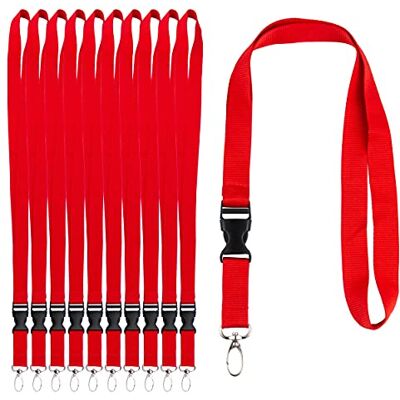IBOO 10 laços fitas para o pescoço suporte credenciais, cordão com fivela destacável porta-chaves com clipe suporte de cartões de visita IBOO 10 laços fitas para o pescoço suporte credenciais, cordão com fivela destacável porta-chaves com clipe suporte de cartões de visita