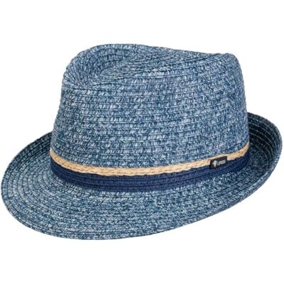 LIPODO Chapéu de palha Januco Trilby mulher / homem Made in Italy para o jardim sol praia primavera / verão LIPODO Chapéu de palha Januco Trilby mulher / homem Made in Italy para o jardim sol praia primavera / verão