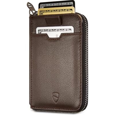 Vaultskin NOTTING Hill Carteira minimalista com fecho de correr e proteção RFID para cartões moedas e dinheiro Diseño fino, tarjetero para hombre y mujer, anilla para llaves, caja de regalo Vaultskin NOTTING Hill Carteira minimalista com fecho de correr e proteção RFID para cartões moedas e dinheiro Diseño fino, tarjetero para hombre y mujer, anilla para llaves, caja de regalo