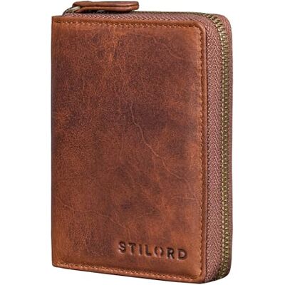 STILORD '' Mini carteira homem couro vintage elegante carteira pequena porta-cartões RFID e NFC elegante porta-moedas de pele autêntica STILORD '' Mini carteira homem couro vintage elegante carteira pequena porta-cartões RFID e NFC elegante porta-moedas de pele autêntica