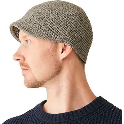 CHARM Homens pescador Kufi gorros 100 % algodão caveira boné de croché quimio casquilho CHARM Homens pescador Kufi gorros 100 % algodão caveira boné de croché quimio casquilho