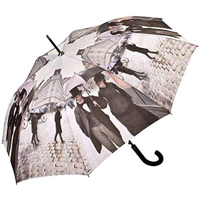VON LILIENFELD Guarda-chuva automático Gustave Caillebotte Paris sob a chuva mulher homem arte VON LILIENFELD Guarda-chuva automático Gustave Caillebotte Paris sob a chuva mulher homem arte