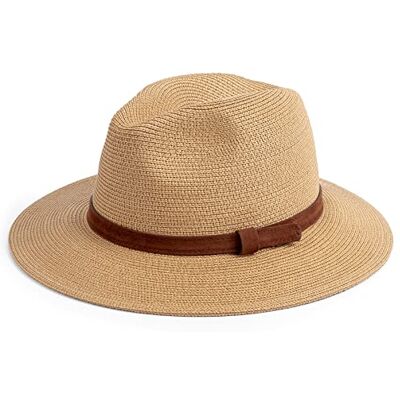 DRESHOW Mulheres chapéu do Panamá chapéus de palha chapéu de verão chapéu de praia fedora chapéu de aba larga chapéu de palha UPF 50+ DRESHOW Mulheres chapéu do Panamá chapéus de palha chapéu de verão chapéu de praia fedora chapéu de aba larga chapéu de palha UPF 50+