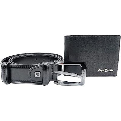 Pierre Cardin com presente cinto e carteira de couro (linha Gentleman), preto, 130 Pierre Cardin com presente cinto e carteira de couro (linha Gentleman), preto, 130