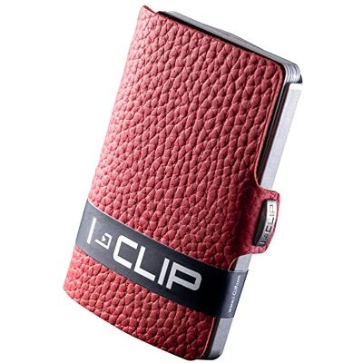 I-CLIP Carteira fina porta-cartões pequeno para cartões de crédito e bilhetes (vermelho) I-CLIP Carteira fina porta-cartões pequeno para cartões de crédito e bilhetes (vermelho)
