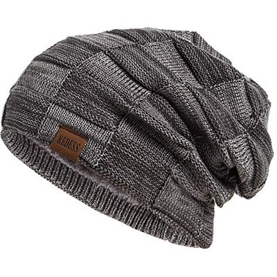 REDESS Gorro homens e mulheres, gorros quentes de inverno, gorro de caveira de malha grossa REDESS Gorro homens e mulheres, gorros quentes de inverno, gorro de caveira de malha grossa
