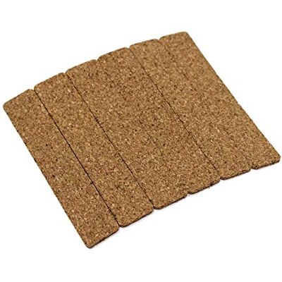 Scott Tiras redutoras de chapéu tradicionais de cortiça autocolantes conjunto de 6, natural Scott Tiras redutoras de chapéu tradicionais de cortiça autocolantes conjunto de 6, natural
