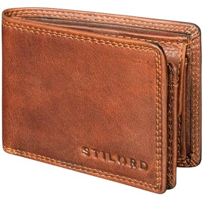 STILORD " Porta-moedas em Pele para Homem, Pequeno, Carteira Masculina de Couro Fino, Mini Carteira Bifold, Carteiras com Bloqueio RFID e NFC, Porta-moedas de Couro Genuíno, Cor: Preto", Kara STILORD " Porta-moedas em Pele para Homem, Pequeno, Carteira Masculina de Couro Fino, Mini Carteira Bifold, Carteiras com Bloqueio RFID e NFC, Porta-moedas de Couro Genuíno, Cor: Preto", Kara