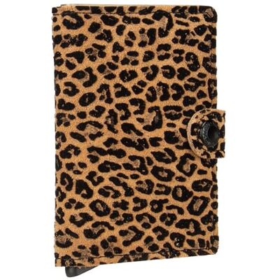 Secrid Porta-moedas Miniwallet Leo, bege, 10,2 x 6,5 x 2,1 cm, clássico Secrid Porta-moedas Miniwallet Leo, bege, 10,2 x 6,5 x 2,1 cm, clássico