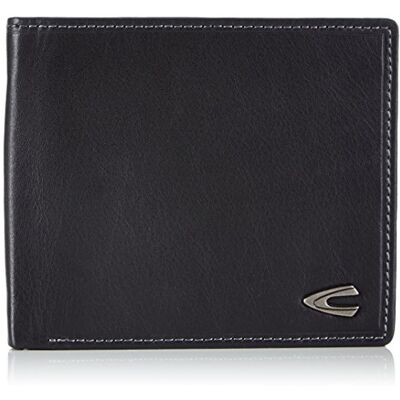 camel active Carteira Vegas para homem, de grande formato, de couro RFID, tamanho médio, preta camel active Carteira Vegas para homem, de grande formato, de couro RFID, tamanho médio, preta