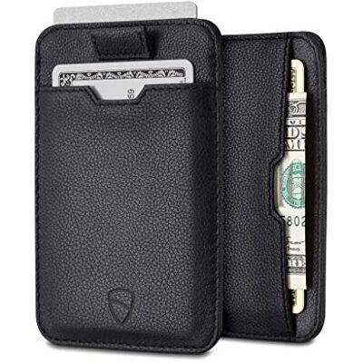 Vaultskin Chelsea Carteira de couro slim para homem com RFID Porta-cartões minimalista, pele genuína, bolso frontal, cartões e dinheiro, caixa de presente Vaultskin Chelsea Carteira de couro slim para homem com RFID Porta-cartões minimalista, pele genuína, bolso frontal, cartões e dinheiro, caixa de presente