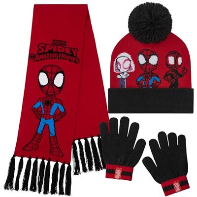 Marvel Conjunto de Acessórios de Inverno para Criança Presentes para Crianças e Adolescentes Marvel Conjunto de Acessórios de Inverno para Criança Presentes para Crianças e Adolescentes