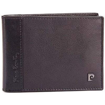 Pierre Cardin Carteira de pele com aba, preto, clássico Pierre Cardin Carteira de pele com aba, preto, clássico