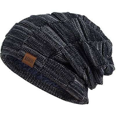 REDESS Gorro homens e mulheres, gorros quentes de inverno, gorro de caveira de malha grossa REDESS Gorro homens e mulheres, gorros quentes de inverno, gorro de caveira de malha grossa