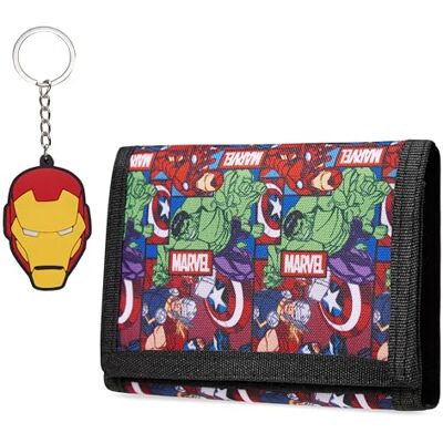Marvel Porta-moedas e porta-chaves para crianças porta-chaves chaves, ranhuras para cartões e porta-chaves presentes Vingadores (Multicolor Avengers) Marvel Porta-moedas e porta-chaves para crianças porta-chaves chaves, ranhuras para cartões e porta-chaves presentes Vingadores (Multicolor Avengers)
