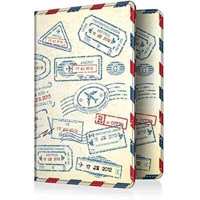 FINTIE Capa de passaporte carteira com bloqueio RFID para passaporte, cartão de crédito/visita/médica, passes de embarque FINTIE Capa de passaporte carteira com bloqueio RFID para passaporte, cartão de crédito/visita/médica, passes de embarque