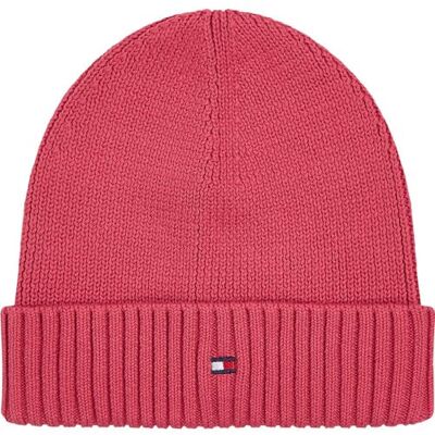 Tommy Hilfiger Small Flag Beanie Au0au01526 gorro de malha unissexo para crianças Tommy Hilfiger Small Flag Beanie Au0au01526 gorro de malha unissexo para crianças