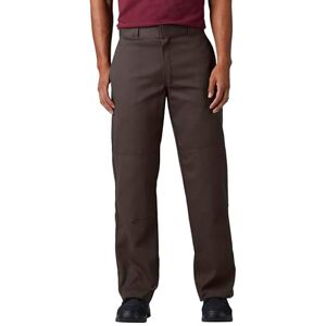 Dickies Double Knee Work Pant Calças para homem, Castanho escuro Dickies Double Knee Work Pant Calças para homem, Castanho escuro