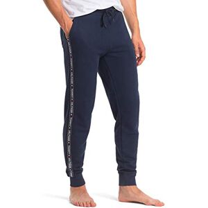 Tommy Hilfiger Calças de fato de treino para homem Track Pant Hwk Regular Fit, Azul (Navy Blazer), L Tommy Hilfiger Calças de fato de treino para homem Track Pant Hwk Regular Fit, Azul (Navy Blazer), L