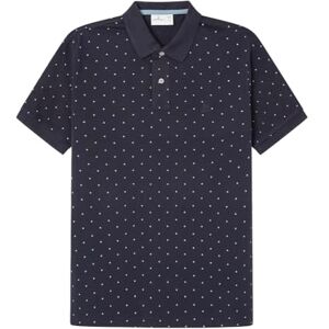 Springfield SPRINGFILED Polo piqué micro estampado, t-shirt polo para homem, azul, M Springfield SPRINGFILED Polo piqué micro estampado, t-shirt polo para homem, azul, M