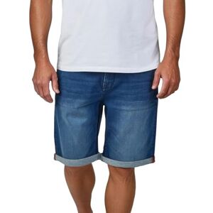 riverso RIVUdo Calções de ganga tipo bermuda para homem, elásticos, corte regular, para o verão, tecido de ganga liso em cinza, azul ou preto, tamanhos 30 a 46 riverso RIVUdo Calções de ganga tipo bermuda para homem, elásticos, corte regular, para o verão, tecido de ganga liso em cinza, azul ou preto, tamanhos 30 a 46