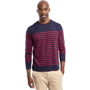 Armor Lux Marinière Port-Louis Héritage Homme T-shirt de manga comprida para homem, Azul (455 Navire/Braise 455), M Armor Lux Marinière Port-Louis Héritage Homme T-shirt de manga comprida para homem, Azul (455 Navire/Braise 455), M