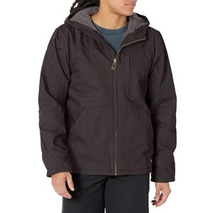 Dickies Casaco em tecido Duck com capuz e forro Sherpa roupa de casaco de trabalho para homem, Preto claro Dickies Casaco em tecido Duck com capuz e forro Sherpa roupa de casaco de trabalho para homem, Preto claro