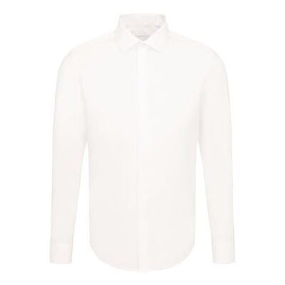 Seidensticker Men's Tuxedo Shirt Slim Longsleeve with Kent colar sem passar a ferro, Ecru Seidensticker Men's Tuxedo Shirt Slim Longsleeve with Kent colar sem passar a ferro, Ecru