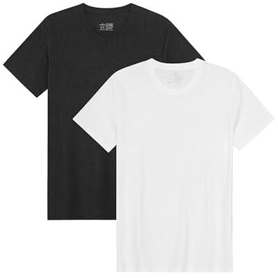 DANISH ENDURANCE Camiseta Masculina de Algodão Orgânico, Manga Curta, Gola Redonda, Roupa Casual e Confortável – Pack de 1, 2 ou 4 DANISH ENDURANCE Camiseta Masculina de Algodão Orgânico, Manga Curta, Gola Redonda, Roupa Casual e Confortável – Pack de 1, 2 ou 4