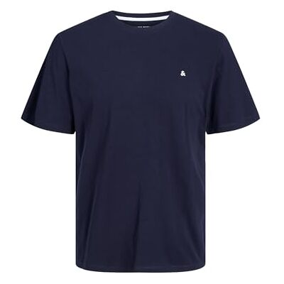 JACK & JONES Jjepaulos Tee SS Crew Neck Noos Pls t-shirt para homem (pacote de 1), Blazer azul-marinho JACK & JONES Jjepaulos Tee SS Crew Neck Noos Pls t-shirt para homem (pacote de 1), Blazer azul-marinho