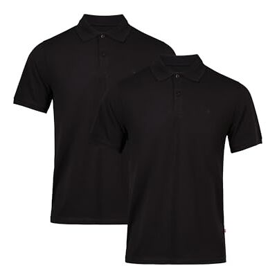 DANISH ENDURANCE Polo Masculino Manga Curta em Algodão Orgânico, Camisa de Vestir, Suave e Confortável, 1 ou 2 Pack, XL DANISH ENDURANCE Polo Masculino Manga Curta em Algodão Orgânico, Camisa de Vestir, Suave e Confortável, 1 ou 2 Pack, XL