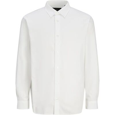 JACK & JONES Jprblabushwick Stanley T-shirt L/S Sn camisa casual para homem, embalagem de 1, Branco JACK & JONES Jprblabushwick Stanley T-shirt L/S Sn camisa casual para homem, embalagem de 1, Branco