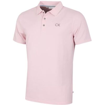 Calvin Homem central Eco Lightweight polo de golfe, Rosa, vermelho e azul-escuro:, Pequeno Calvin Homem central Eco Lightweight polo de golfe, Rosa, vermelho e azul-escuro:, Pequeno