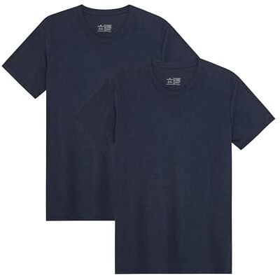DANISH ENDURANCE Camiseta Masculina de Algodão Orgânico, Manga Curta, Gola Redonda, Roupa Casual e Confortável – Pack de 1, 2 ou 4 DANISH ENDURANCE Camiseta Masculina de Algodão Orgânico, Manga Curta, Gola Redonda, Roupa Casual e Confortável – Pack de 1, 2 ou 4