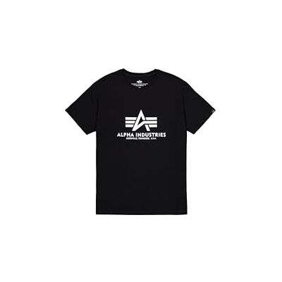 Alpha T-shirt básica para homem, Preto (Black 03), XXL Alpha T-shirt básica para homem, Preto (Black 03), XXL