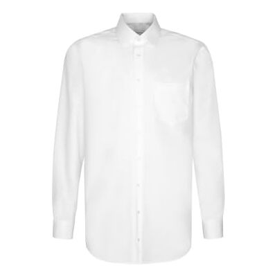 Seidensticker Homem Comfort Passform Bügelfrei camisa, Branco (Weiß 01) Seidensticker Homem Comfort Passform Bügelfrei camisa, Branco (Weiß 01)
