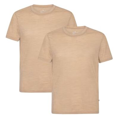 DANISH ENDURANCE T-shirt de manga curta Merino, 1 e 2 pacotes de areia L DANISH ENDURANCE T-shirt de manga curta Merino, 1 e 2 pacotes de areia L