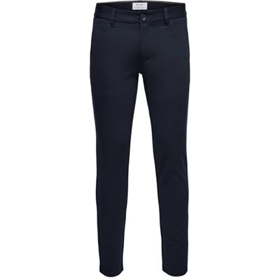 Only & Sons Calças Chino ONSMARK Slim Fit Calças Chino, Céu noturno, 34 W/34 L Only & Sons Calças Chino ONSMARK Slim Fit Calças Chino, Céu noturno, 34 W/34 L