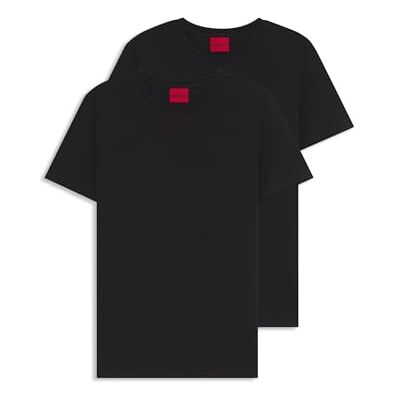 Boss -round t-shirt para homem, Preto e vinho: Boss -round t-shirt para homem, Preto e vinho: