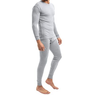 MT ® THERMO LIGHT Conjunto de roupa térmica para homem T-shirt e calças Fibra climática que aquece, é suave e transpira Qualidade de celodoro Disponível nos tamanhos do M ao 3XL, Cinza claro MT ® THERMO LIGHT Conjunto de roupa térmica para homem T-shirt e calças Fibra climática que aquece, é suave e transpira Qualidade de celodoro Disponível nos tamanhos do M ao 3XL, Cinza claro