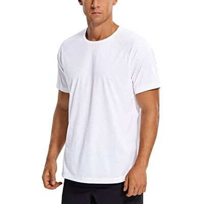 CRZ YOGA Camiseta de Manga Curta Leve para Homens de Secagem Rápida para Treinamento Esportivo Camisetas Entrenamiento, Ligero, Corte Normal, Cuello Redondo, Camisetas Manga Corta Hombre CRZ YOGA Camiseta de Manga Curta Leve para Homens de Secagem Rápida para Treinamento Esportivo Camisetas Entrenamiento, Ligero, Corte Normal, Cuello Redondo, Camisetas Manga Corta Hombre